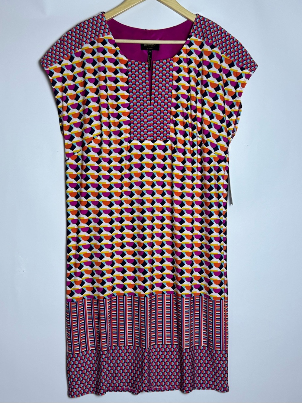 Laundry by Shelli Segal Geometric Mod Shift Dress NWT Size M